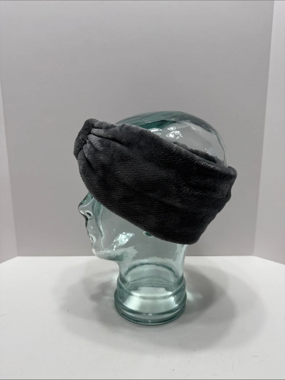 Cozy Faux Fur Twist Headband - Gray